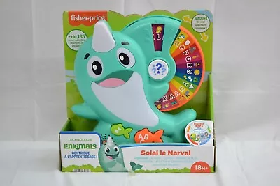 Buy Fisher-Price Linkimals Learning Narwhal 135+ Songs, Sounds & Phrases French #DER • 9.99£