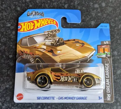 Buy Hot Wheels HKH23	2023	HW Dream Garage	5/5	Chevrolet	1968 Corvette Gas Monkey Gar • 4.99£