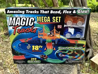Buy Ontel Magic Tracks Mega Set 2 Race Cars 18 Ft. Glow Track • 43.43£