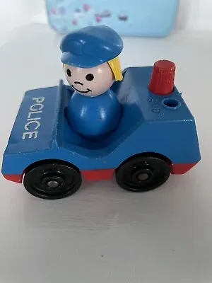 Buy Fisher Price Vintage Police Car And Police Lady • 7£