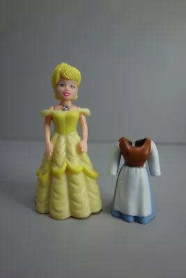 Buy Mattel Polly Pocket Princess Doll + 2 Princess Belle Dresses • 8.99£