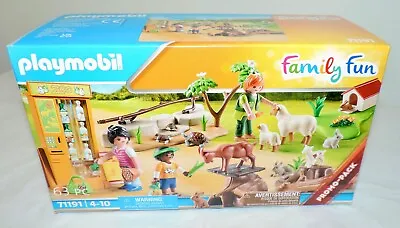 Buy NEW Playmobil (71191) Family Fun PETTING ZOO W/63 Pcs Inc. Animal Figures • 15.79£