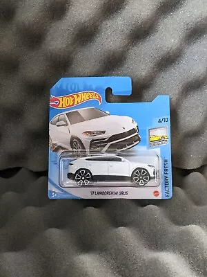 Buy Hot Wheels Factory Fresh #64 White '17 Lamborghini Urus 2021 Short Card P01 • 6.49£