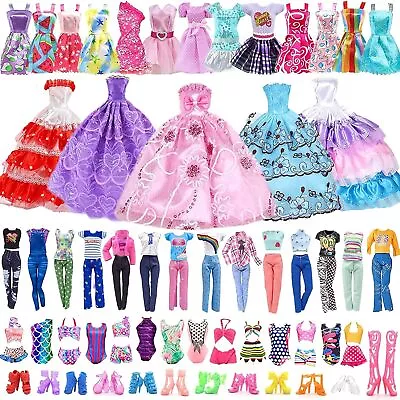 Buy 40 Pcs Doll Clothes Outfit For Barbie Doll, 11.5 Inch Doll Accessories Collecti • 12.62£