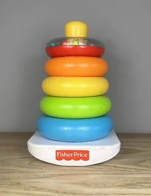 Buy Fisher-Price Rock-a-Stack - Baby Toddler Toy - Bright Colours - 20cm Tall • 8.99£