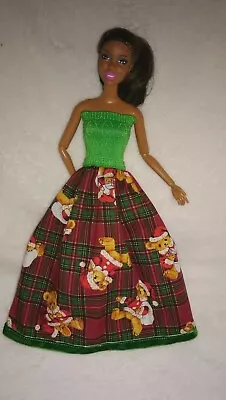 Buy Barbie Dolls Dress Teddy Bear Christmas Dress Princess Evening Ball Dress Dress Dress 2 • 9.24£