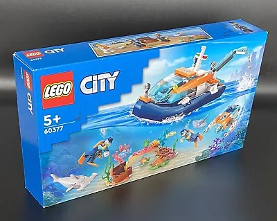 Buy LEGO 60377 City Explorer Diving Boat - Manta Ray Swapped To Dark Tan Version • 17.50£