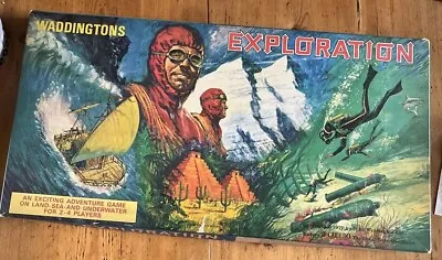 Buy Rare Vintage Exploration Board Game 1970 John Waddingtons Complete VGC • 27£
