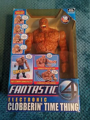 Buy Marvel Fantastic 4 Thing Clobberin' Time Electronic Action Figure By Toybiz 2005 • 25£