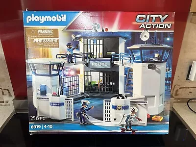 Buy Playmobil City Action Police Station With Prison Kids Pretend Play Toy 6919 • 48£