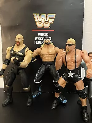 Buy WCW Toybiz Figures HOLYWOOD Hulk Hogan Goldberg Scott Steiner WWF WWE 1999 • 4£
