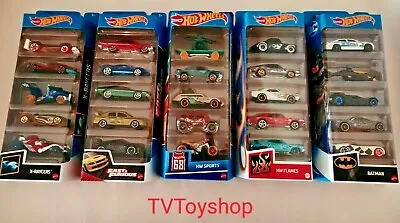 Buy Hot Wheels 5 Car Gift Pack Assortment Choose Your Favourite Toy Cars 1:64 • 11.99£