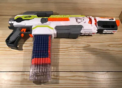 Buy Nerf Modulus ECS-10 Nerf Gun Blaster With Mag + 20 Darts And 1 Extra Attachment • 19.95£