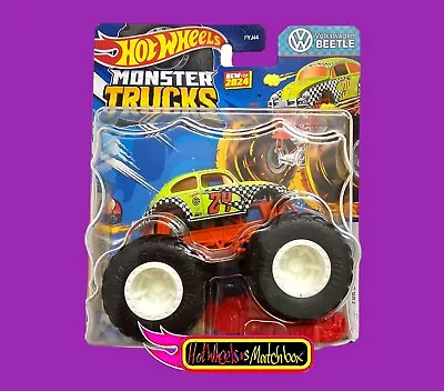 Buy Hot Wheels MONSTER TRUCKS VW BEETLE FREESTYLE WRECKERS NEW FOR 2024 A CASE • 9.99£