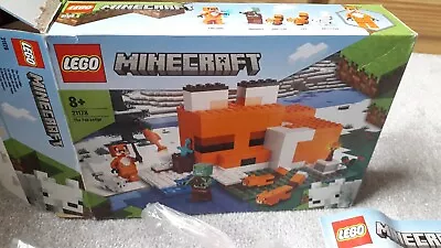 Buy LEGO Minecraft: The Fox Lodge (21178) • 8£