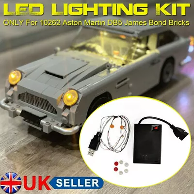 Buy USB LED Light Kit Lighting Set For LEGO 10262 Aston Martin DB5 James Bond UK • 13.49£