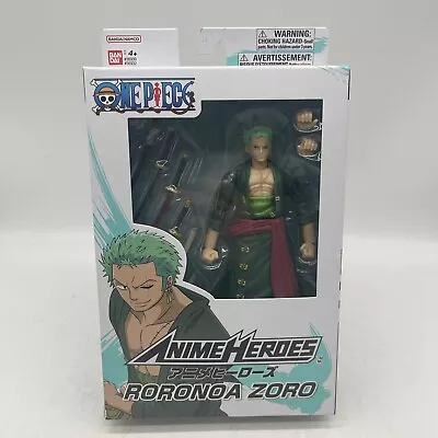 Buy Anime Heroes Roronoa Zoro Action Figure Toy Bandai Toei Animation One Piece • 34.99£