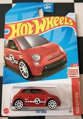 Buy 2024 Hot Wheels USA Target Exclusive Red Edition Fiat 500e 22/250 #2/12 • 14.99£