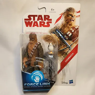 Buy New Star Wars Force Link 3.75  Toy Figure Chewbacca & Porg • 4.95£