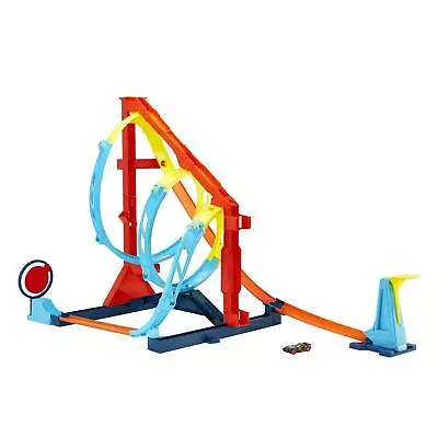 Buy Hot Wheels Track Builder Corkscrew Twist Kit Vehicle Racing Track Playset • 24.49£