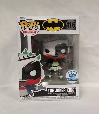 Buy Funko POP! Heroes #416 - Batman The Joker King Exclusive - New • 8£