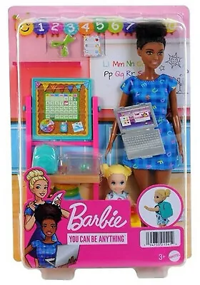 Buy Mattel Barbie Teacher Incl. Child And Accessories Barbie Doll School Student NEW • 24.54£
