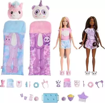 Buy Barbie Cutie Reveal Slumber Party Gift Set 2 Dolls With Surprises • 64.99£