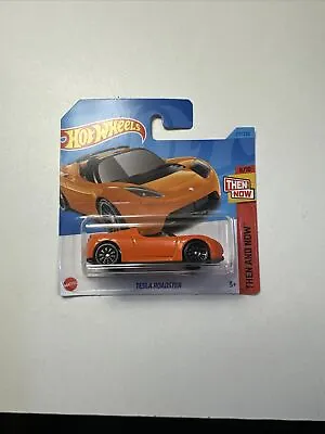 Buy HOT WHEELS TESLA ROADSTER THEN AND NOW 6/10 Orange Creased Card. • 5.75£