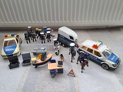Buy Playmobil Police Bundle: Vehicles, Figures, Horses, Dog, Furniture • 25£