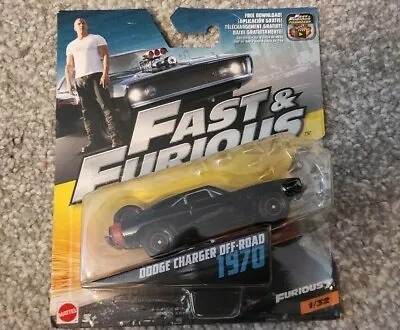 Buy Dodge Charger Off-Road 1970 Fast And Furious Model Car Mattel 1:55 1/32 • 4.99£