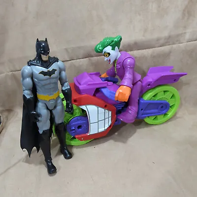 Buy Fisherprice Imaginext Dc Super Friends The Joker With Bike Figure + DC Batman • 23.75£