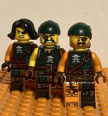 Buy Lego Minifigure Ninjago Bundle Skybound Pirates Cyren, Bucko & Sqiffy *REDUCED* • 4.95£