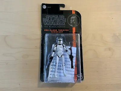 Buy Star Wars The Black Series #02 Clone Trooper Sargeant Figure 3.75  Hasbro NEW • 8.99£