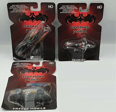 Buy Batman & Robin : Batmobile, Redbird, Freeze-mobile Die Cast Set Of 3 Only !!!!!! • 45£