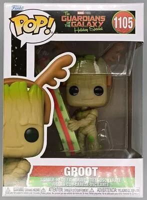 Buy #1105 Groot Guardians Of The Galaxy Holiday Special NEW Funko POP With Protector • 15.99£