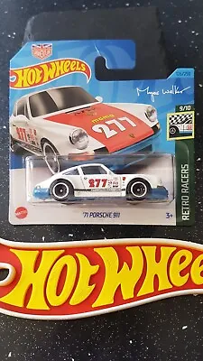 Buy Hot Wheels ~ '71 Porsche 911, White/Red, S/Card.  More NEW 2023 Models Listed!! • 3.39£