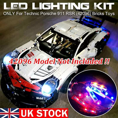 Buy UK LED Light Lighting Kit ONLY For Lego 42096 Technic Porsche 911 RSR Brick Toys • 8.16£