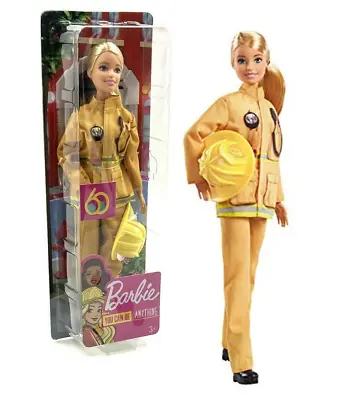 Buy Barbie You Can Be Anything GFX29 Mattel Firefighter  • 16.79£