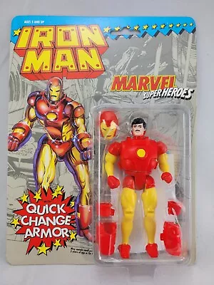 Buy Toy Biz 1991 Marvel Super Heroes Iron Man Quick Change Armor MOC Mint Carded • 50£