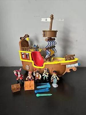 Buy Disney 2011 Jake & The Neverland Pirate Ship Captain Hook And Figures • 24.99£
