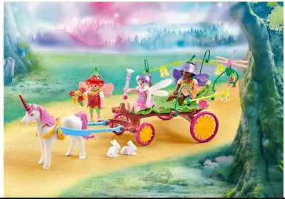Buy 9823 Playmobil Children Fairies With Unicorn Carriage - New In Polybag • 18.99£