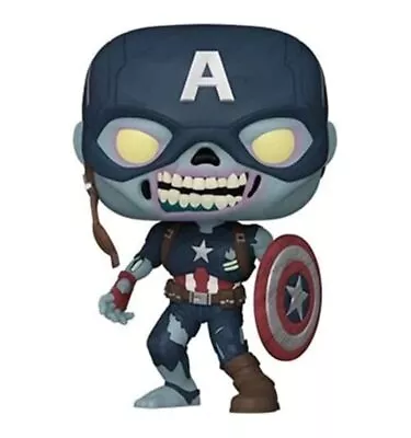 Buy Funko Pop! Marvel: What If? - Zombie Captain America Vinyl Bobblehead • 12.43£