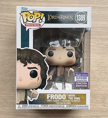 Buy Funko Pop The Lord Of The Rings Frodo With The Ring SDCC #1389 + Free Protector • 34.99£