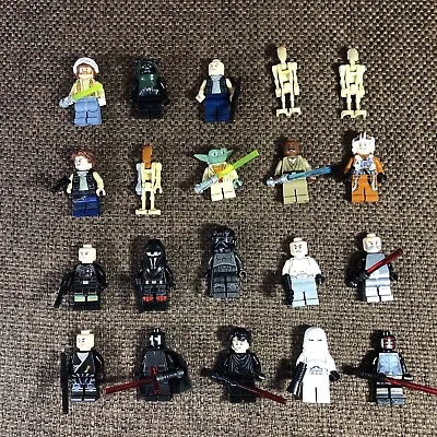Buy Lego Star Wars HUGE Job Lot Bundle Of 20 Rare Lego Mini Figures Minifigures Used • 20£
