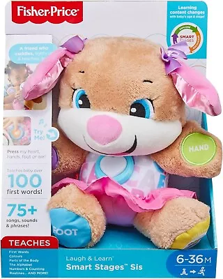 Buy Fisher-Price Laugh & Learn Smart Stages Sis Interactive Baby Toy 6 - 36 Months • 22.99£