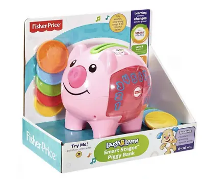 Buy Fisher Price - Laugh, Learn, Grow & Play Save Money Piggy Bank Toy New With Box • 51.64£
