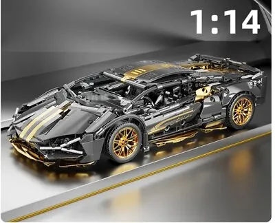 Buy Technic Gold Plated Lamborghini -  Model Race Car Building Block (1280pc) No Box • 31.99£