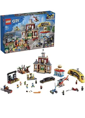 Buy Lego City 60271 Main Square City Hall City Square Concert Stage Diner Tram NEW • 149£