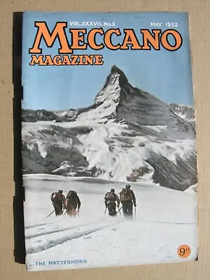 Buy 1952 MECCANO MAGAZINE May Matterhorn Flight Simulators Greyhound Bus Dunfermline • 8£