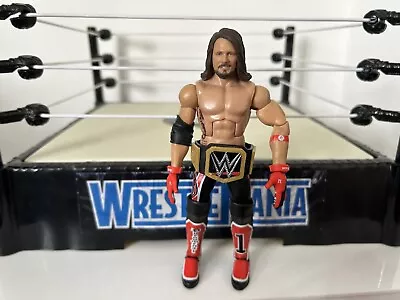 Buy WWE AJ Styles Wrestling Figure With Belt Mattel Elite Legend COMBINED P&P • 6.49£